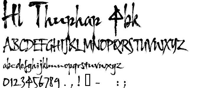 HL Thuphap 4BK font